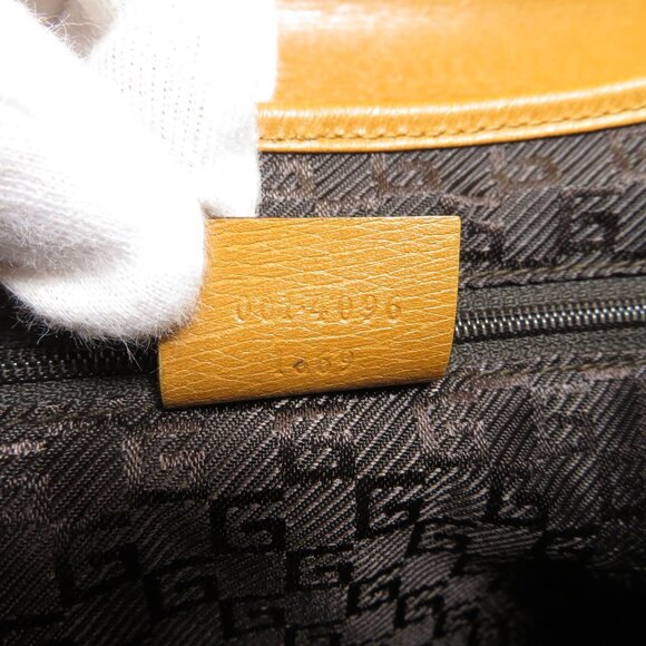 Gucci 001 4096 Bamboo Bag Handbag Leather - Picture 6 of 10